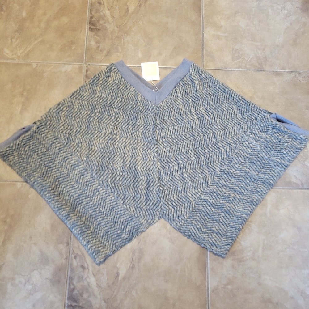 Poncho style sweater